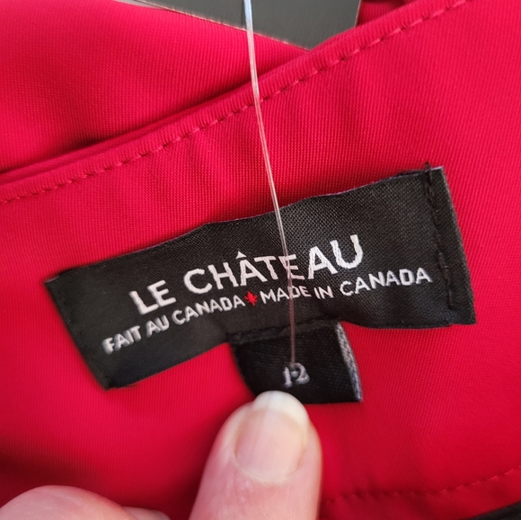 NWT - Le Chateau Red Dress Pants- Size 12 - Picture 2 of 5